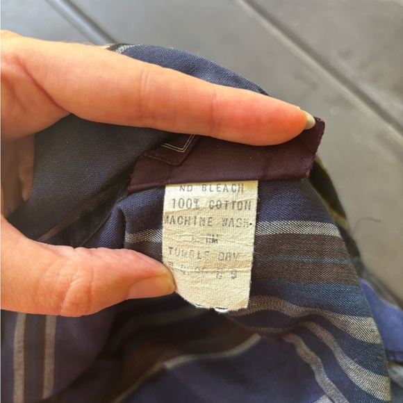 Vintage 70s Striped Cotton Jumpsuit: Sibelle of California Retro Romper | Size S - Picture 11 of 12